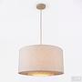 Xelto pendant light 1-bulb linen iron 4
