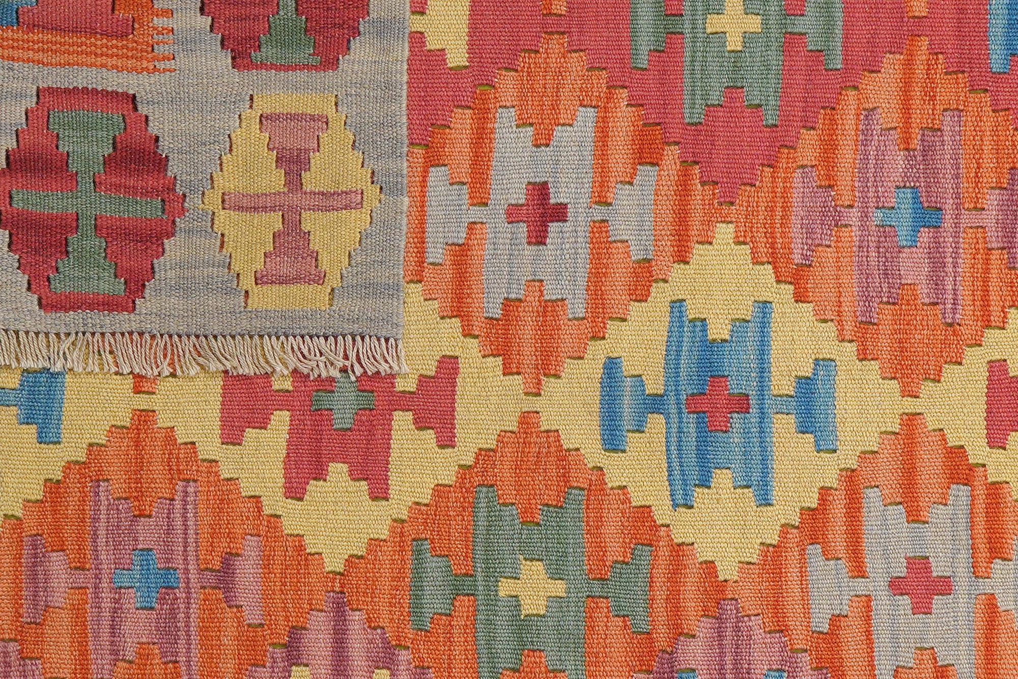 Kelim Gashgai Wool Multicolored 4
