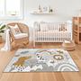 Safari Adventure Children's Rug Multicolor 100x200cm 3