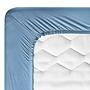 Spannbetttuch Vario-Stretch Jersey Blau 200 x 200 cm 2
