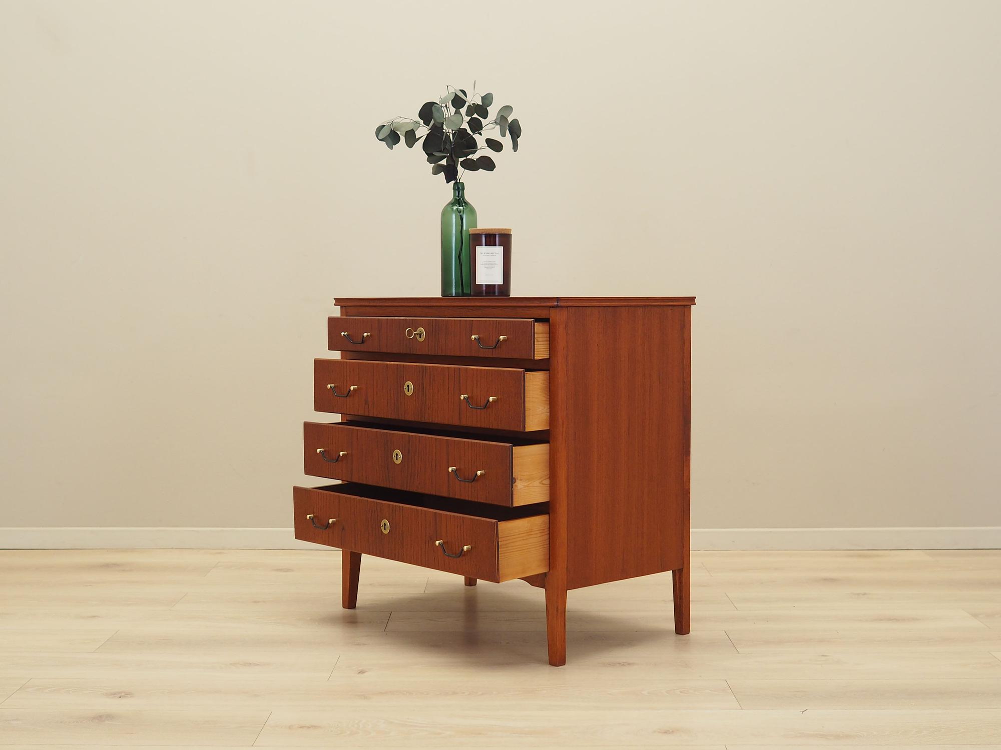 Chest of drawers Teak wood 1970s 3