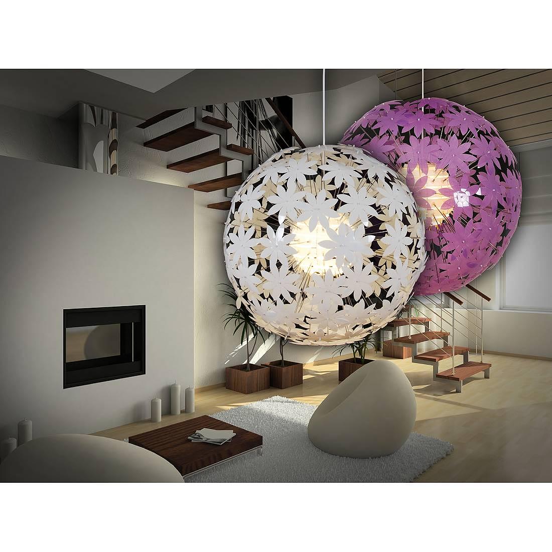 Pendant lamp Flower Bowl White 2