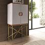 Sideboard aus Stoff und Walnussholz 3272 2