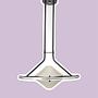 Deckenlampe Milchglas Plexiglas 1980er Jahre 0