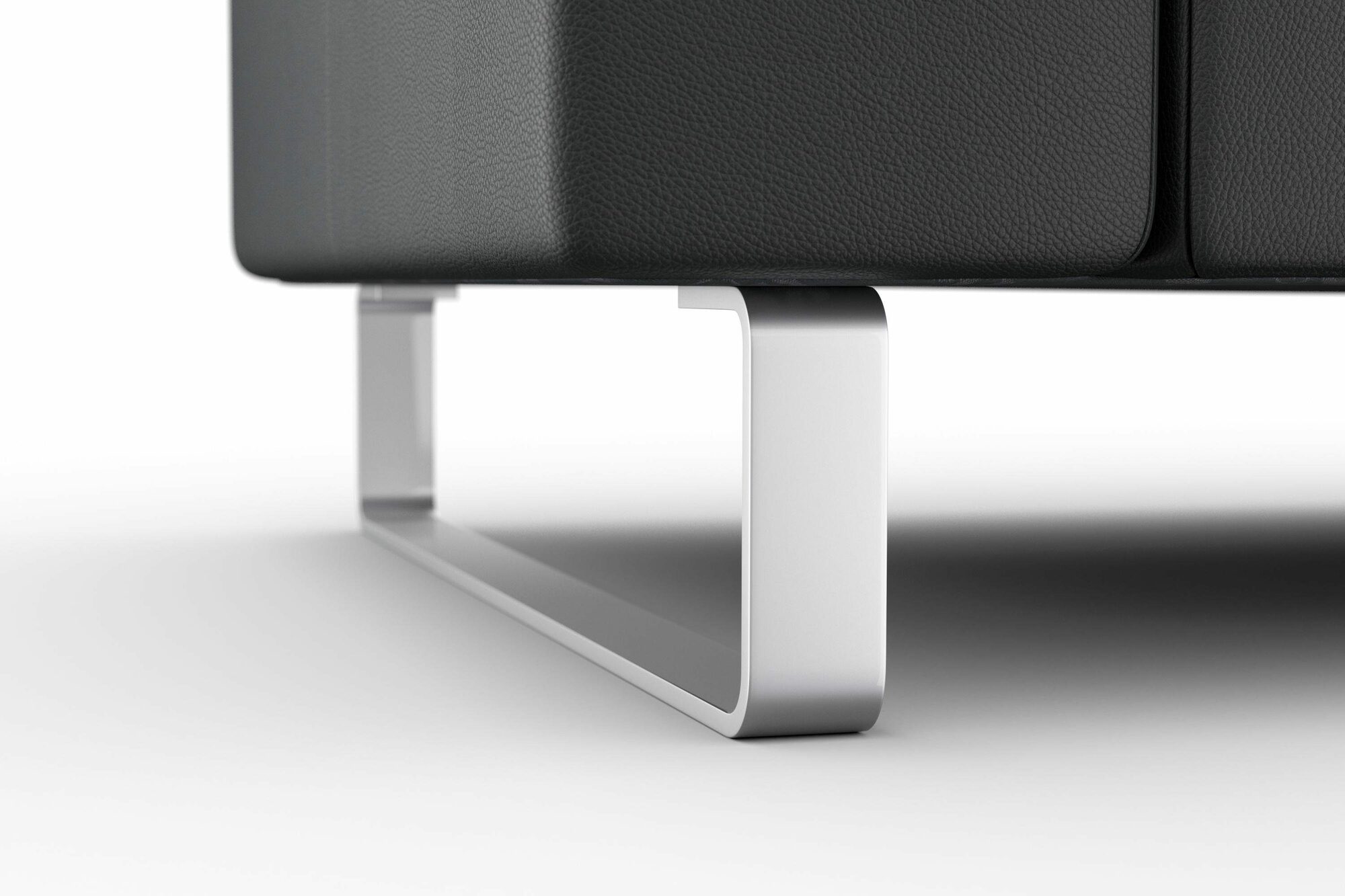 Groove Sofa 3-Sitzer Leder Schwarz 4