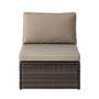 Loungesessel Polyrattan Braun 1