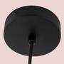 1-light pendant lamp smoked glass black 3