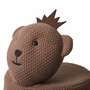 Yogui Kinderhocker Baumwolle Holz Braun 3