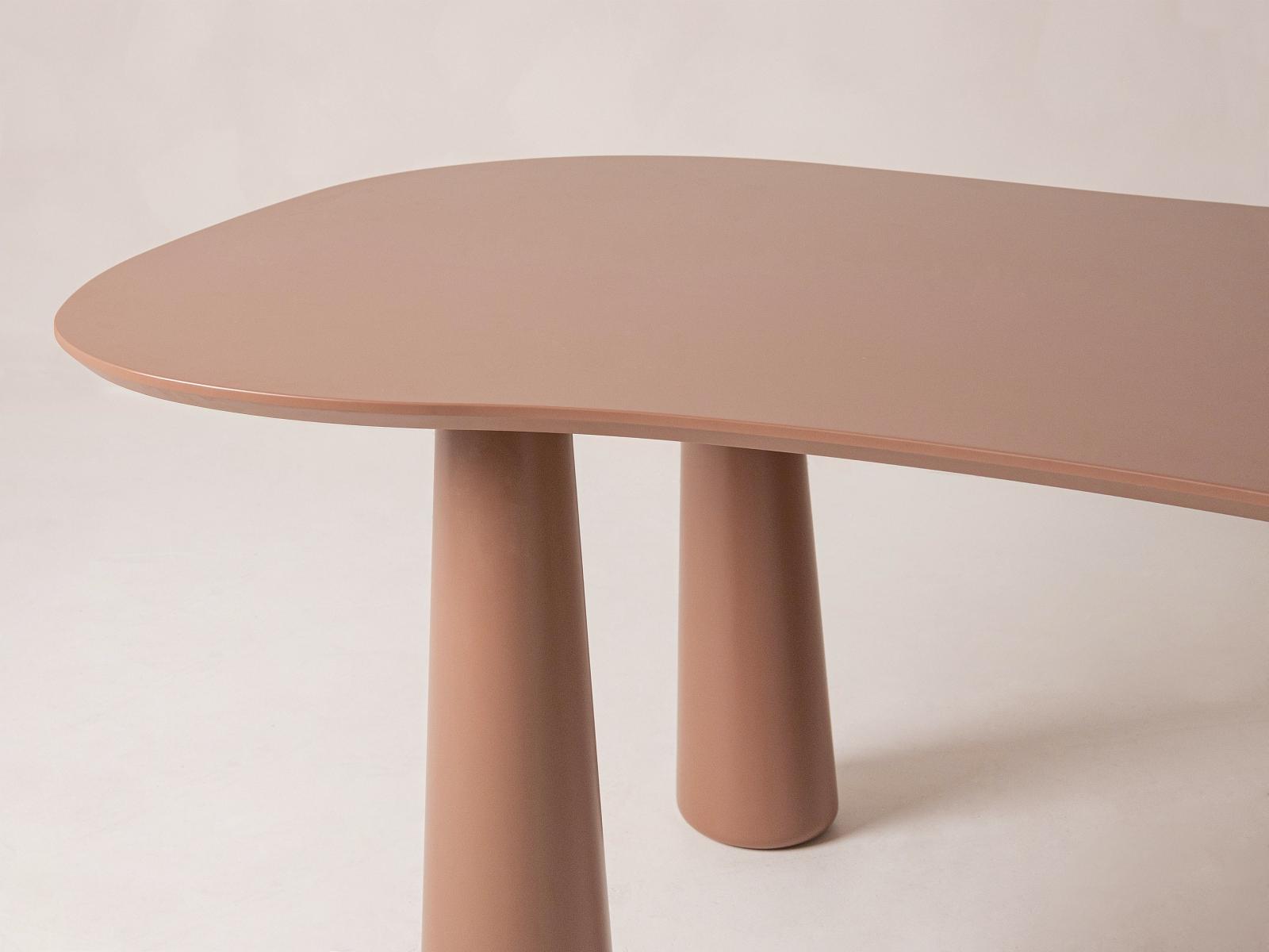 Pablo Esstisch 8-Sitzer Braun Amber 200x110x76 cm 3