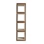 Cube Walnut veneer bookcase 5