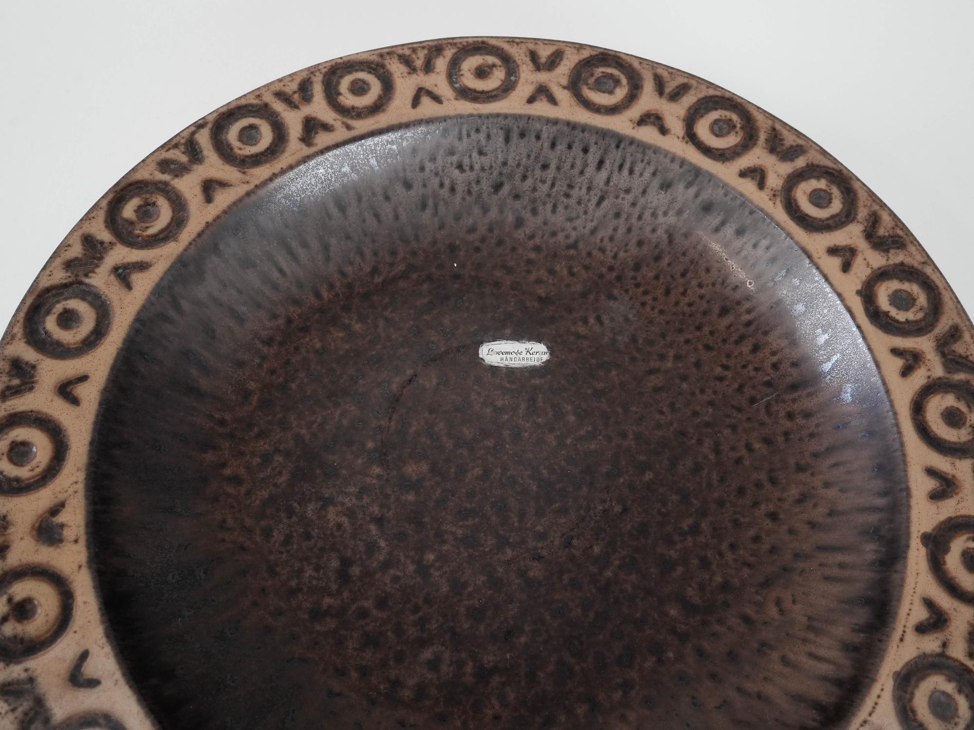 Ceramic bowl Brown 1960s 4