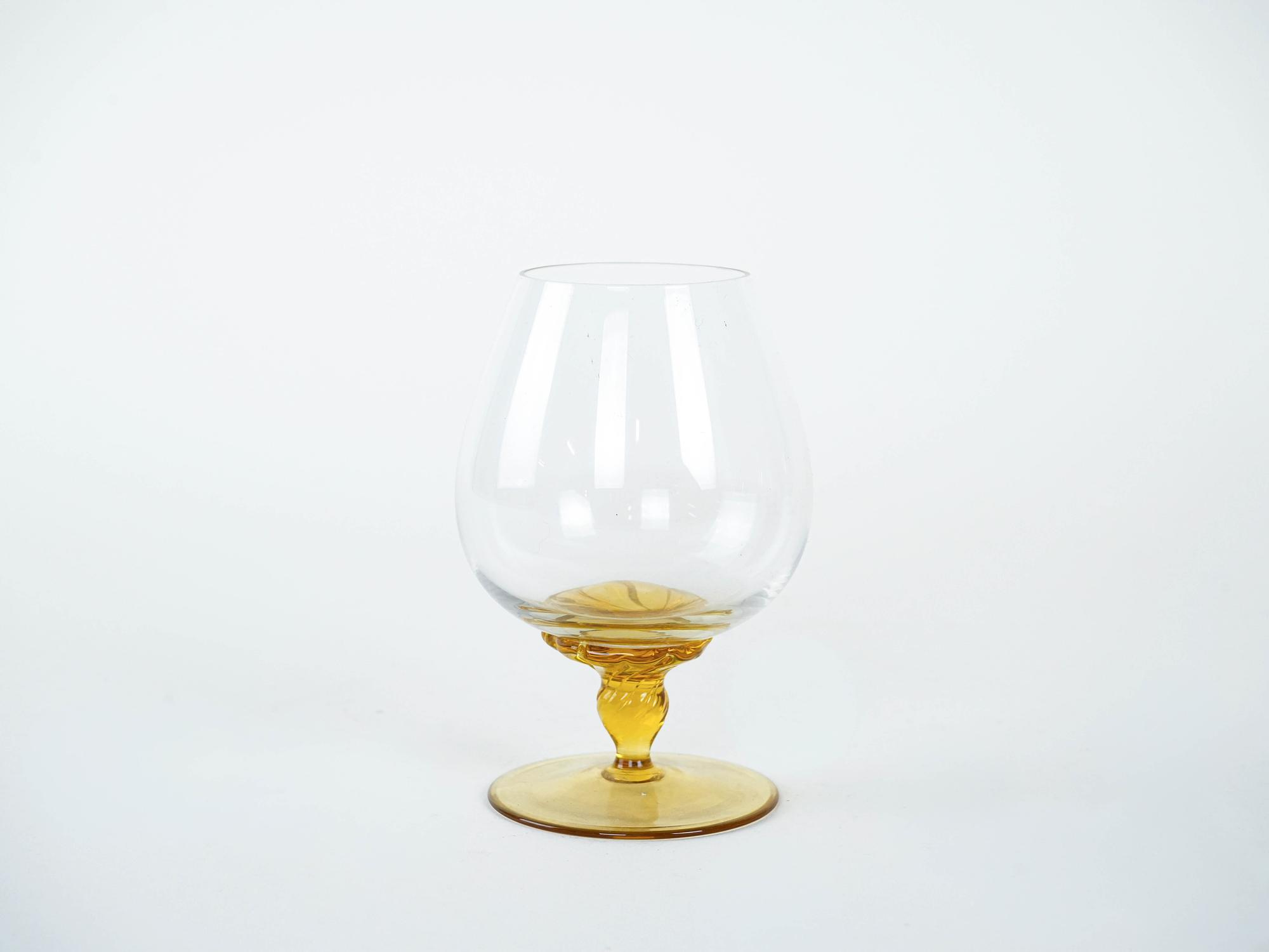 Cognac glasses set Multicolored 1970s 4