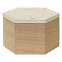 Mimo Large Terrazzo Jewelry Box with Lid Natural 1