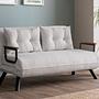 Sando Sofa bed 2-seater Bouclé White 0