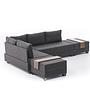 Fly Corner Sofa Left with 2 Stools Anthracite 5