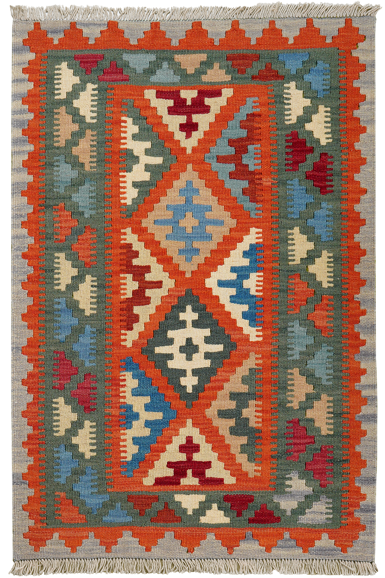 Kilim Gashgai Teppich Mehrfarbig 0