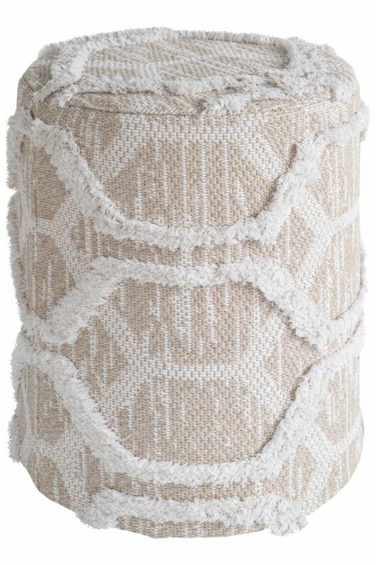 Nomad Pouf Baumwolle Sand 47 x 36 cm 1