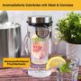 Glaskaraffe mit Frucheinsatz 1 Liter 6