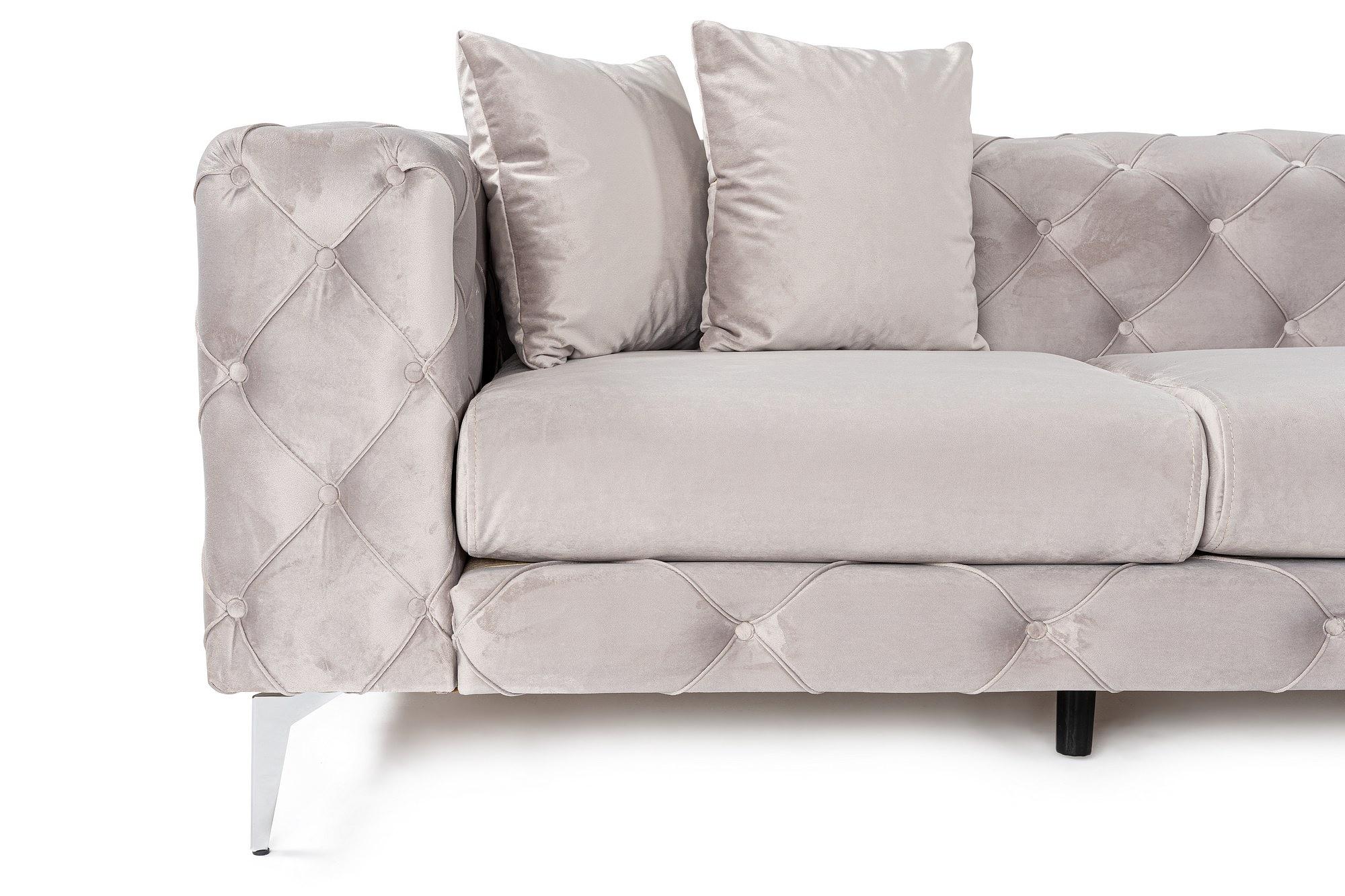 Como Sofa 4-Seater Light Grey 8