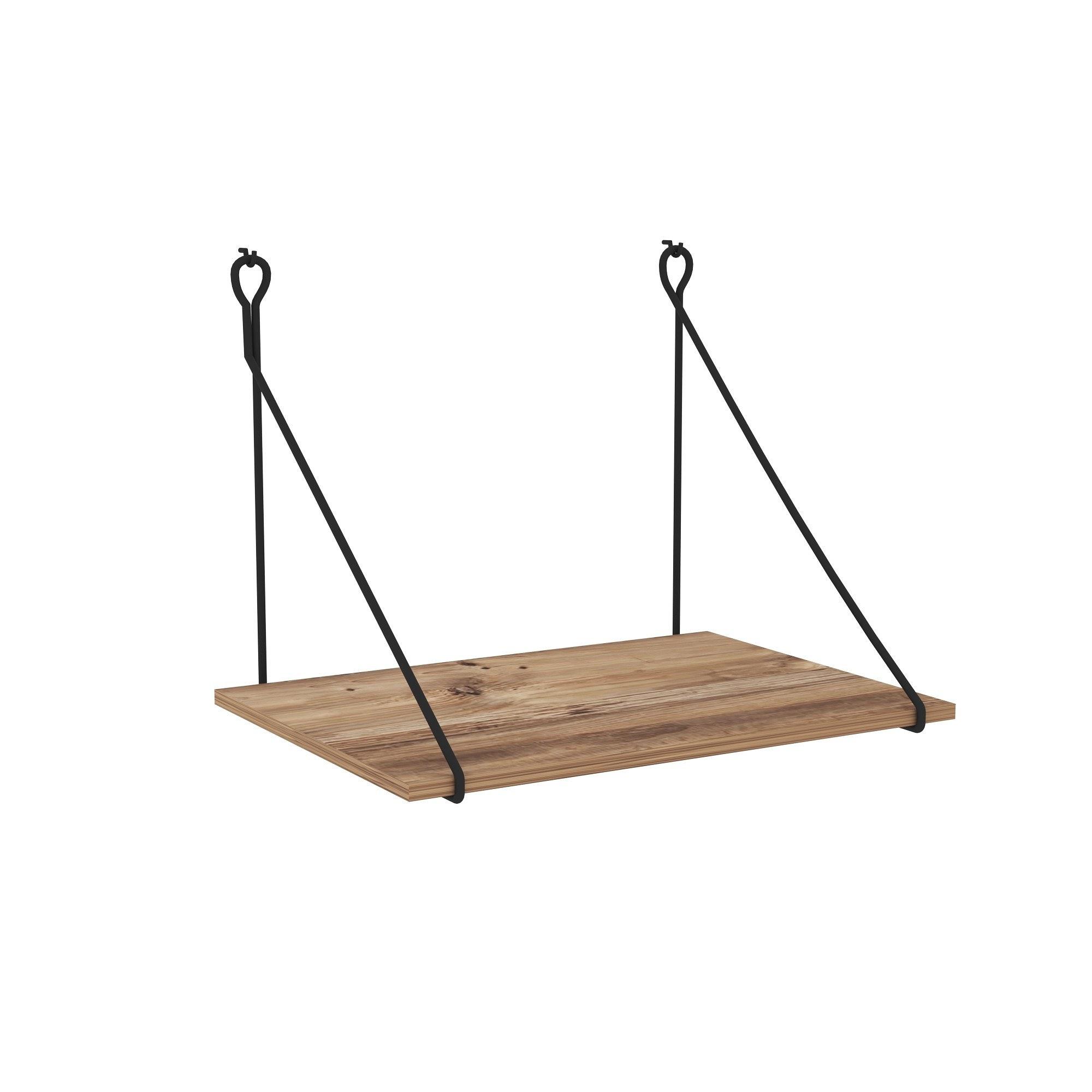 Tuna Schreibtisch Holzfurnier Schwarz 6