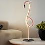 1-Light Flamingo Table Lamp Steel Plastic Pink 2