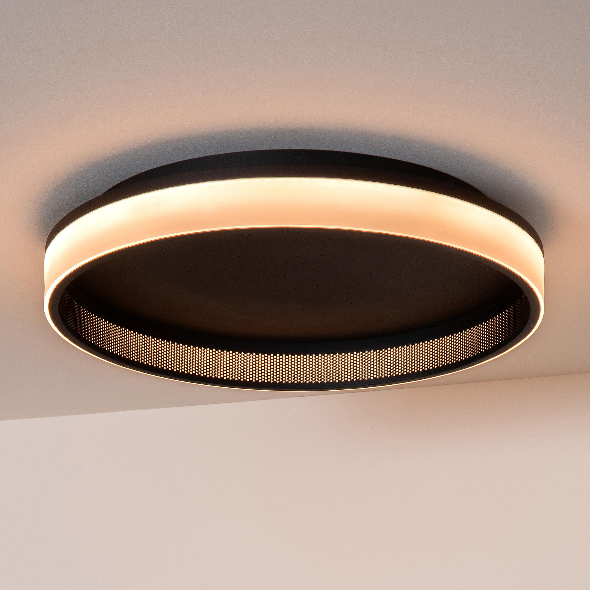 LED Deckenleuchte Estreja Stahl Schwarz 0