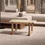 BMO488S Tischbank Eichenholz Rattan Natur 0