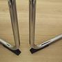 4x Esszimmerstuhl Leder Metall 1980er Jahre 7