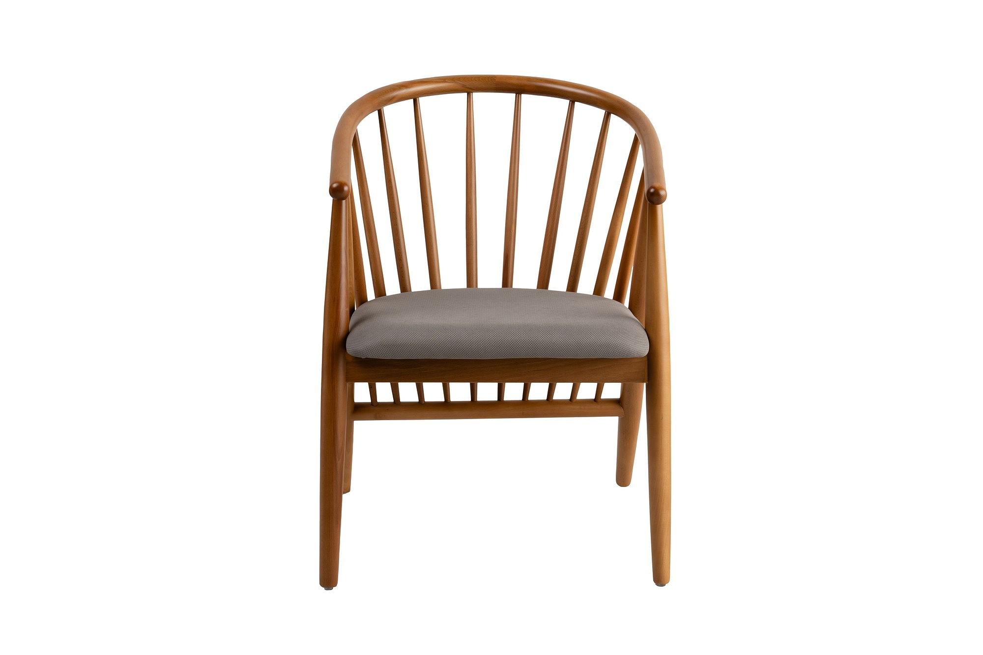 Doris Armchair Wood Veneer Grey 2