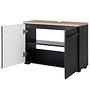 Washbasin cabinet wood black 3