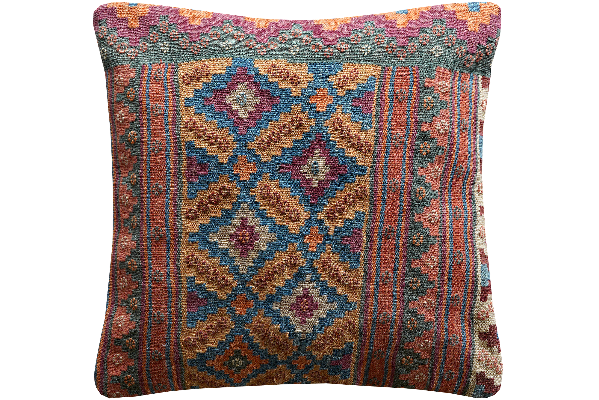 Carpet Pillow Wool Cotton Multicolored 0