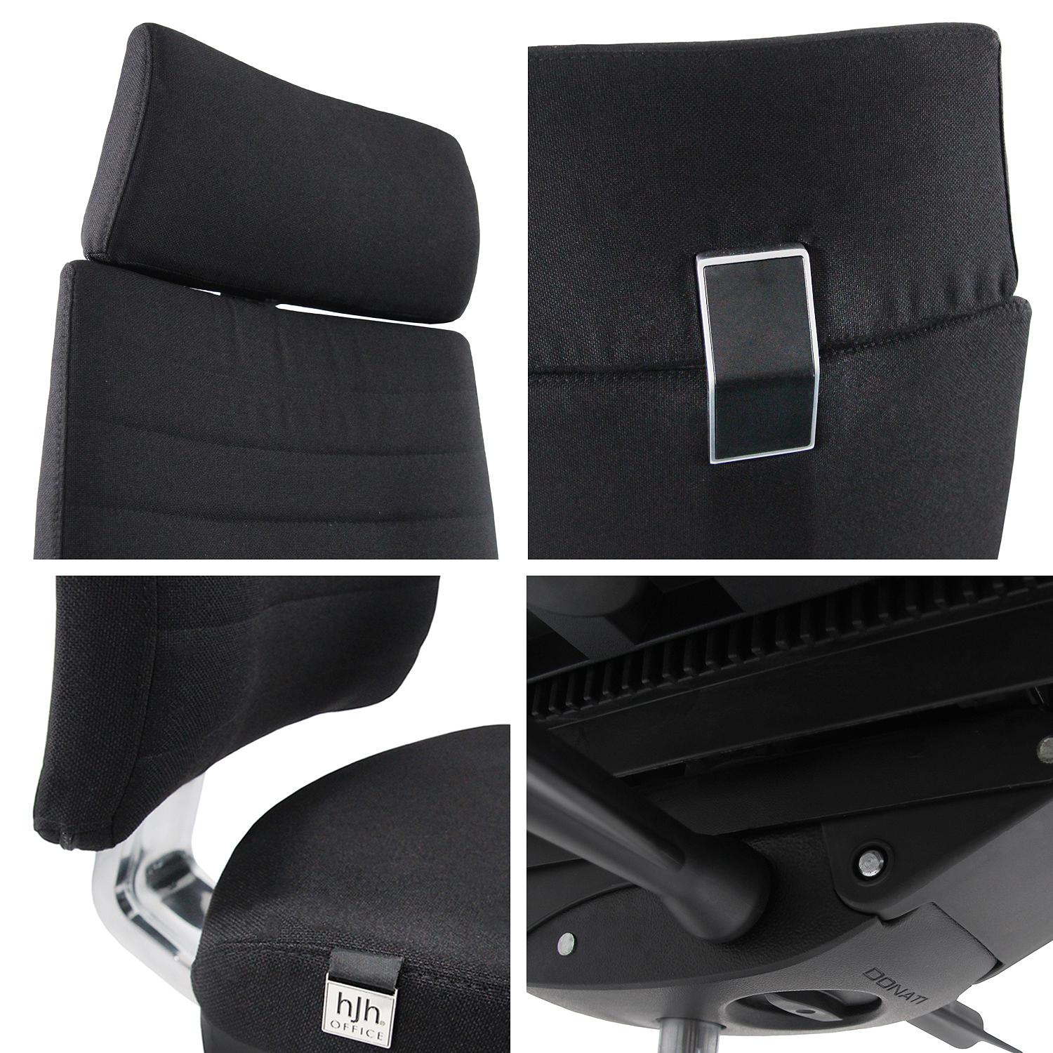 MOVE-TEC PRO 3D Bürostuhl Stoff Schwarz 1