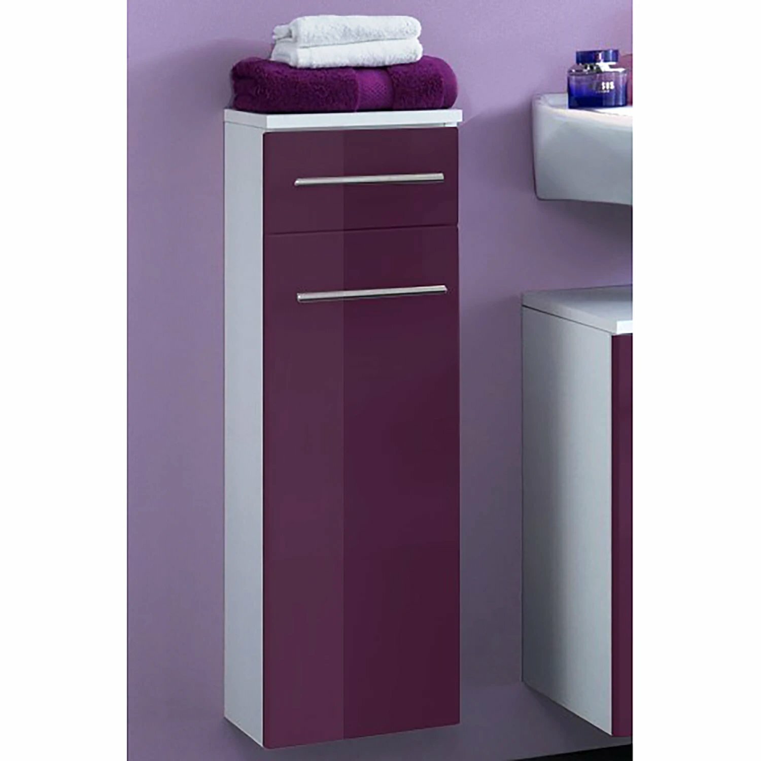 Schrank Holz Violett 1