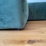 Pyllow Sofa Récamiere Rechts inkl. Hocker Samt Tannengrün  4