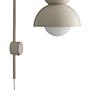 Butterfly Wandlampe Metall Beige 0