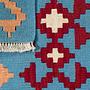 Kilim Gashgai Teppich Blau 4