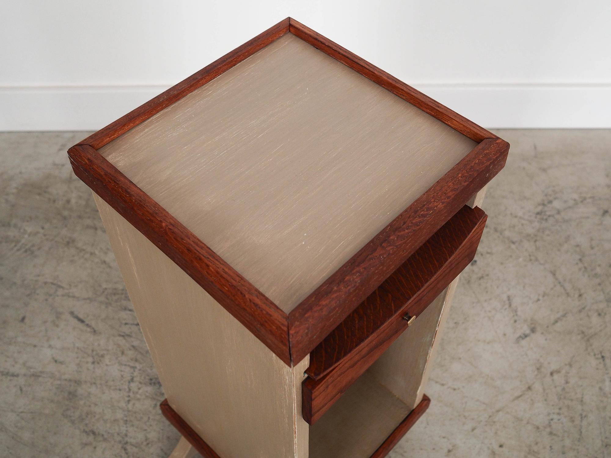 Oak cabinet Brown 1960s 4