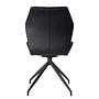 Upholstered Chair Frontera Swivel Set of 2 Black 4