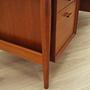 Schreibtisch Teakholz Braun 1960er Jahre 13