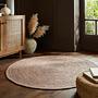 Capri Teppich Jute Natur 133 x 133 cm 0