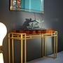 Console table brass 1970s 1
