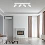 Ceiling spotlight Robby 4-light iron white 2
