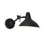 Wall lamp metal black 1-light 0