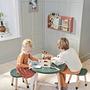 Dots Kindertisch Eschenholz Grün 1
