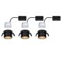 3x Gil III LED-Einbauleuchte Schwarz 2