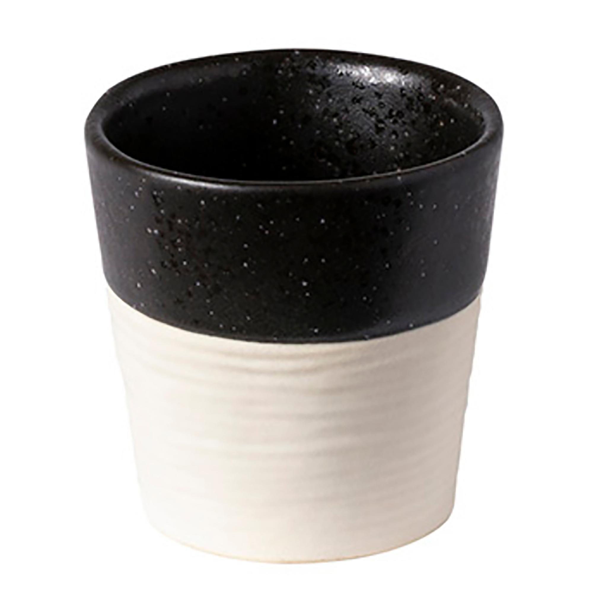Cup Nótos Type A Set of 6 Ceramic White Black 2