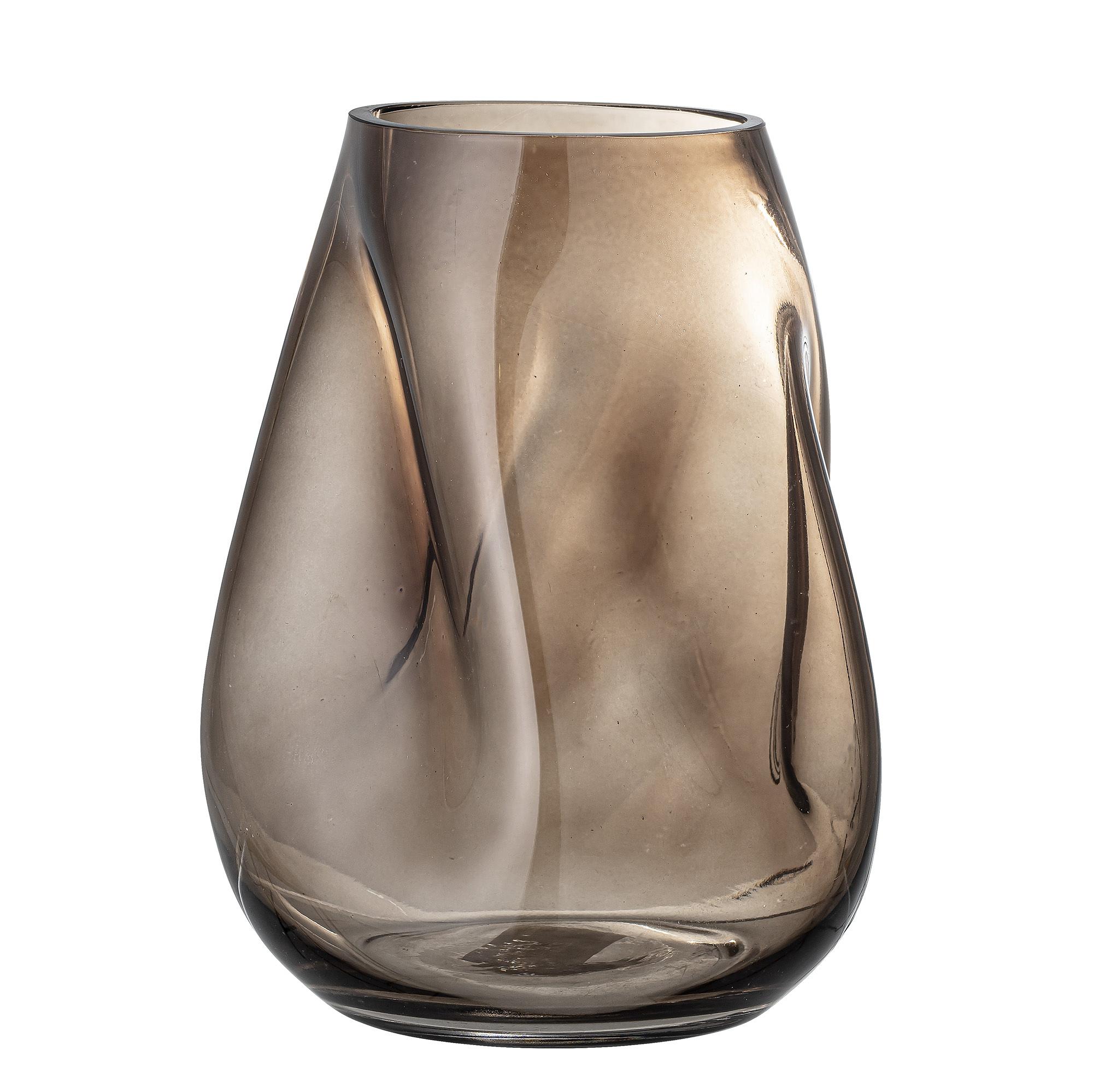 Vase Ingolf Glas Braun 1