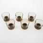 Dessertschalen-Set Rauchglas 1970er Jahre 4