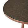 Akola Side Table Metal Glass Copper Finish 2