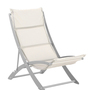 Hawaii deck chair Metal Fabric White 0